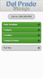 Mobile Screenshot of delpradostorage.com